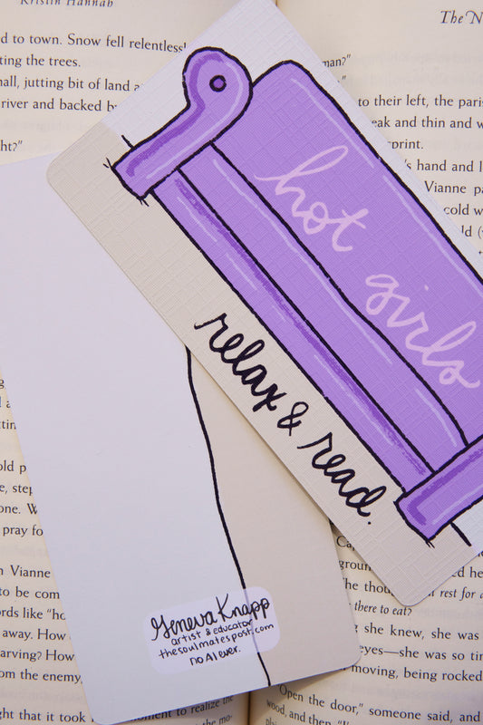 Hot Girls Relax and Read Bookmark