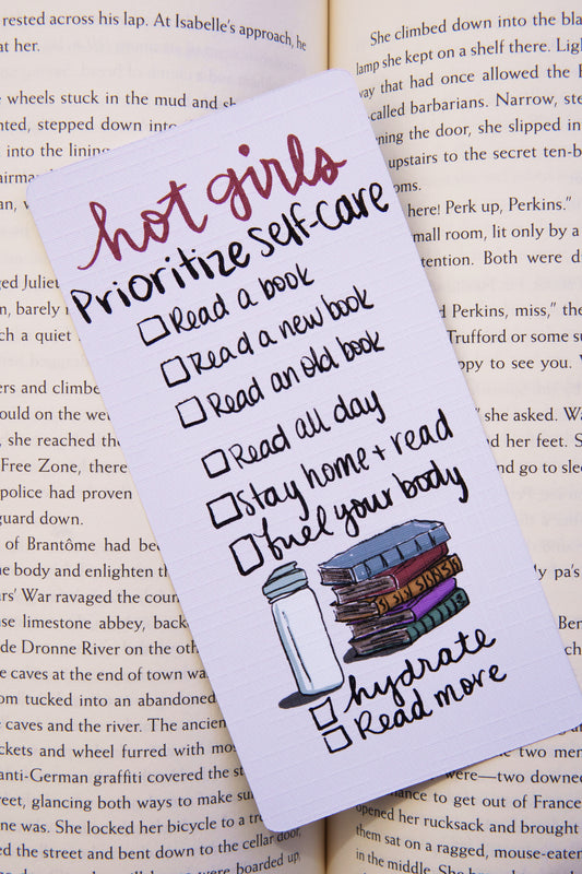 Hot Girls Prioritize Self-Care Bookmark