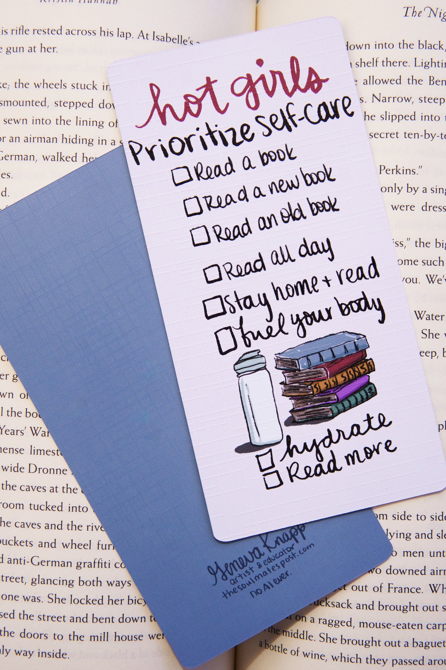 Hot Girls Prioritize Self-Care Bookmark