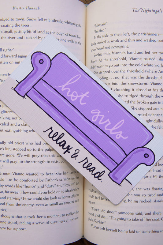 Hot Girls Relax and Read Bookmark