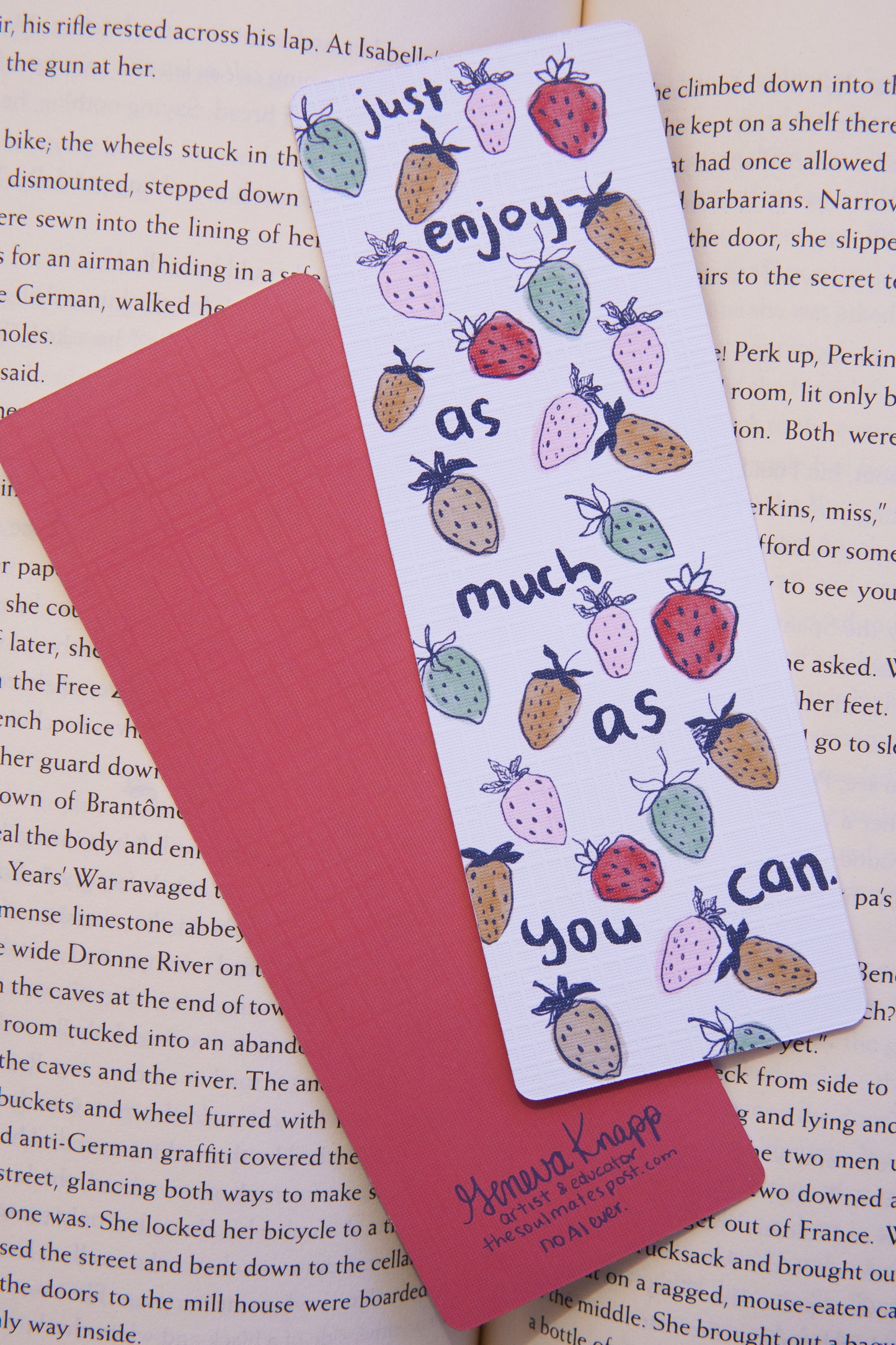 Just Enjoy Bookmark