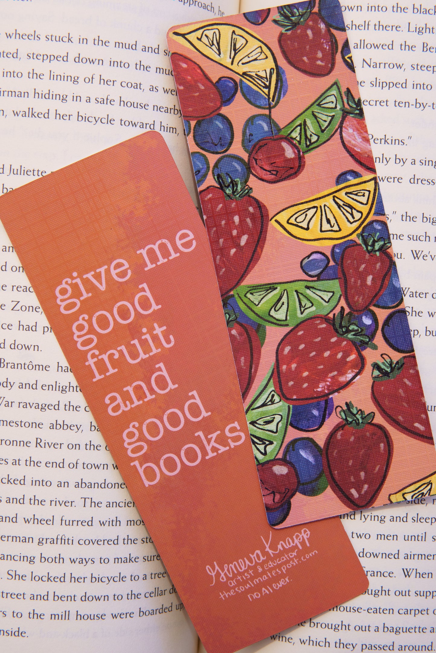 Good Fruit and Good Books Bookmark