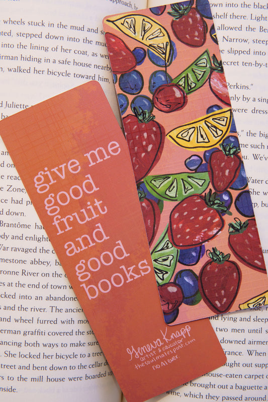 Good Fruit and Good Books Bookmark